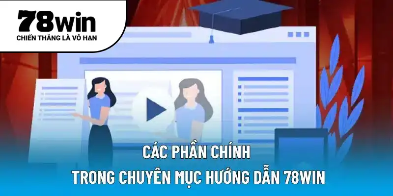Các phần chính trong chuyên mục hướng dẫn 78WIN